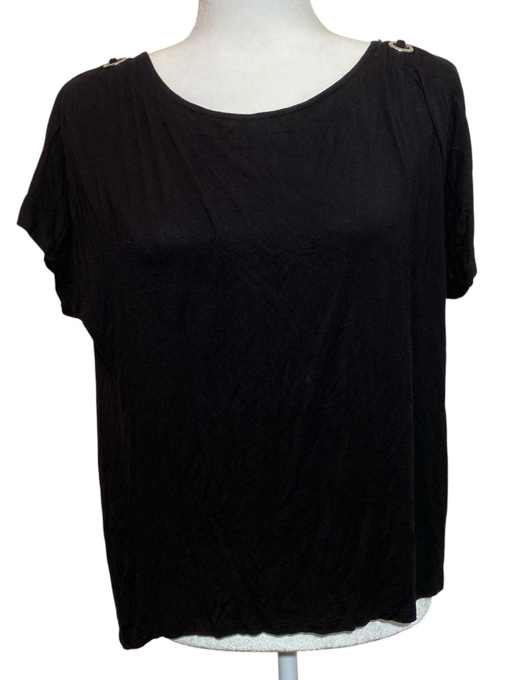 Cable & Gauge Cold Shoulder Top